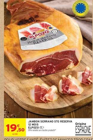 JAMBON SERRANO STG RESERVA