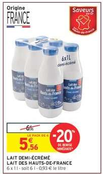 Lait demi-écrémé