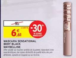 MASCARA SENSATIONAL BODY BLACK MAYBELLINE