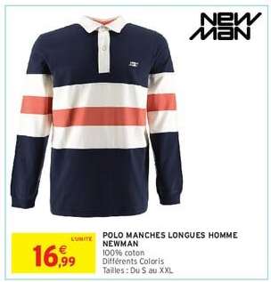 POLO MANCHES LONGUES HOMME NEWMAN