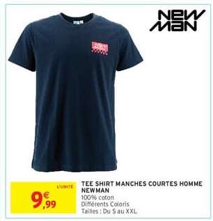 TEE SHIRT MANCHES COURTES HOMME NEWMAN