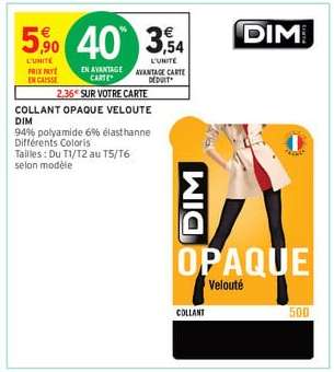 Collant Opaque Velouté DIM