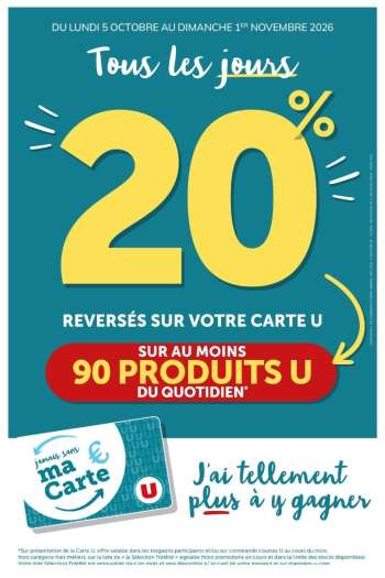 Catalogue Magasins U - 05/10/2026 - 01/11/2026.