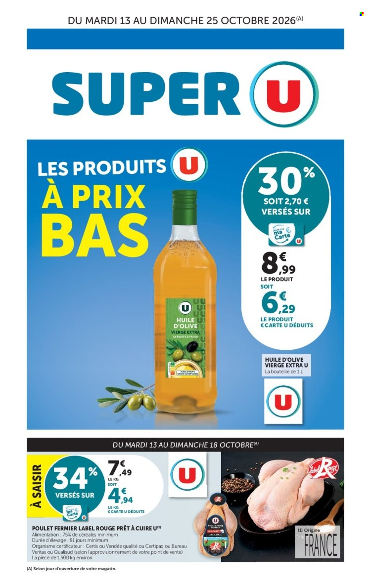 Catalogue SUPER U - 13/10/2026 - 25/10/2026. Page 1