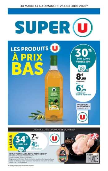 Catalogue SUPER U - 13/10/2026 - 25/10/2026.