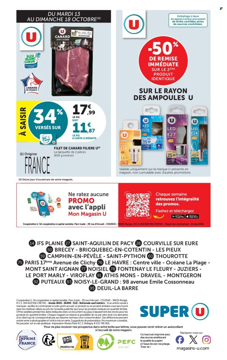 Catalogue SUPER U - 13/10/2026 - 25/10/2026. Page 24