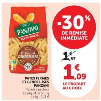 PÂTES FERMES ET GÉNÉREUSES “PANZANI”