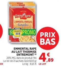 EMMENTAL RAPE AU LAIT THERMISE ENTREMONT
