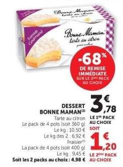 DESSERT “BONNE MAMAN”