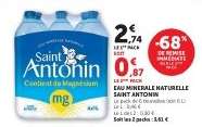 Eau Minérale Naturelle Saint Antonin