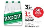 EAU GAZEUSE BADOIT VERTE
