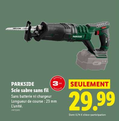 PARKSIDE Scie sabre sans fil