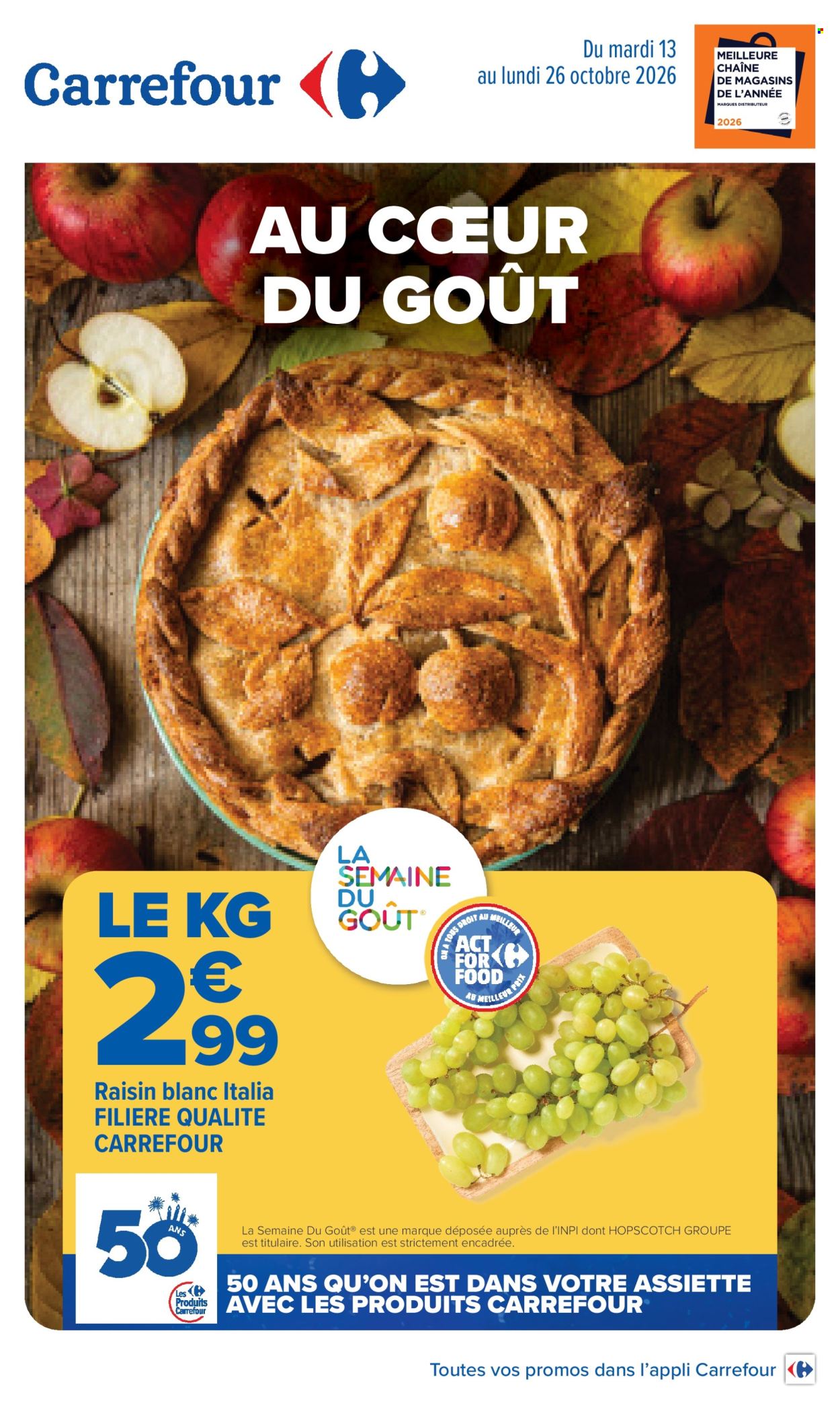 Catalogue Carrefour Hypermarchés - 13/10/2026 - 26/10/2026. Page 1