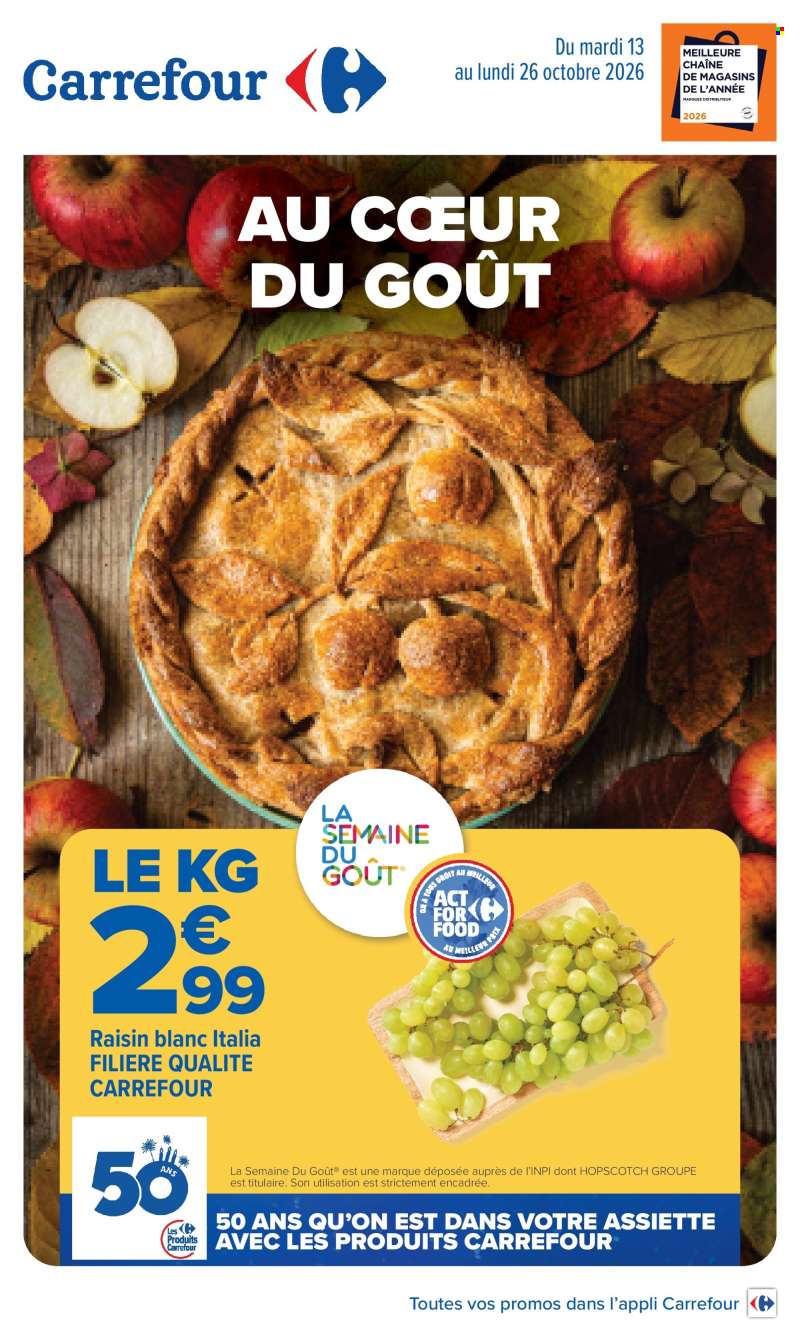 Catalogue Carrefour Hypermarchés - 13/10/2026 - 26/10/2026.