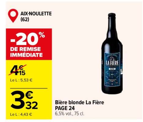Bière blonde La Fière PAGE 24