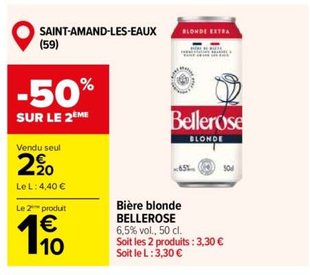 Bière Blonde Bellerose