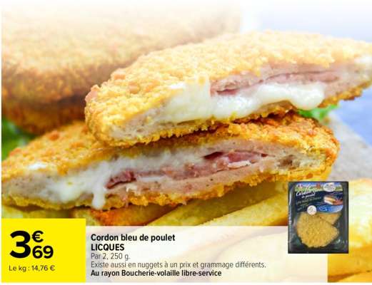 CORDON BLEU DE POULET