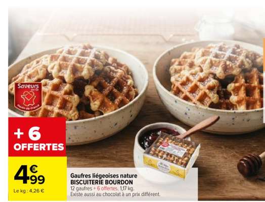 Gaufres liégeoises nature