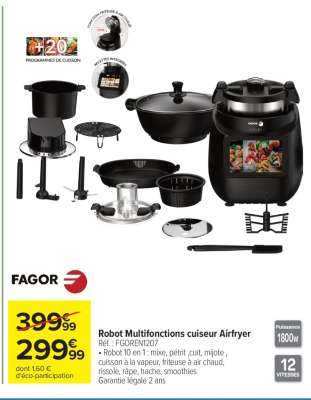 Robot Multifonctions cuiseur Airfryer