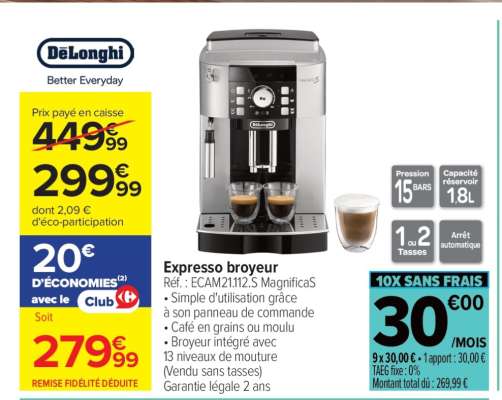 Expresso broyeur