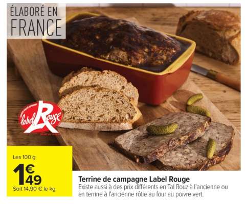Terrine De Campagne Label Rouge
