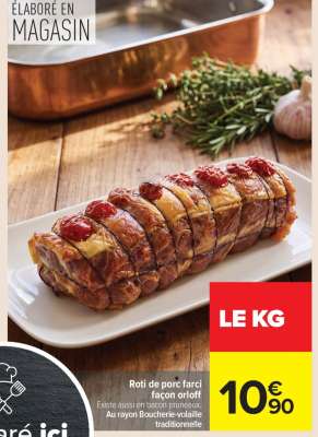 Rôti de porc farci façon orloff