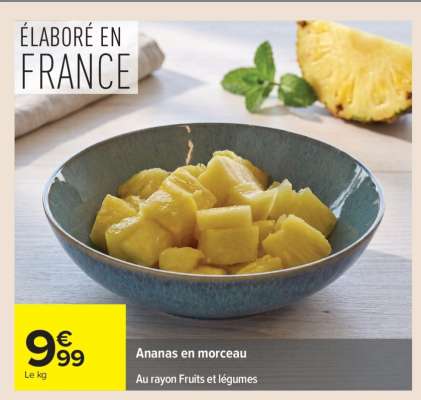 Ananas en morceau