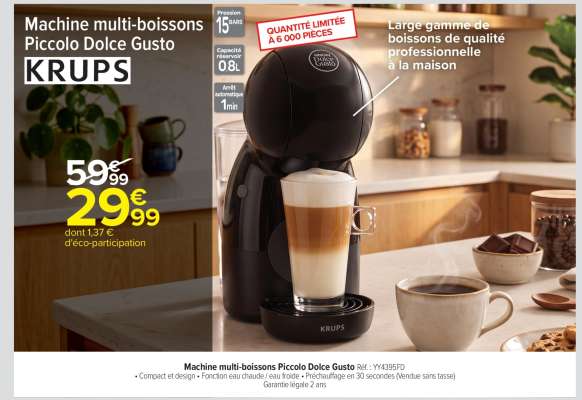 Machine multi-boissons Piccolo Dolce Gusto
