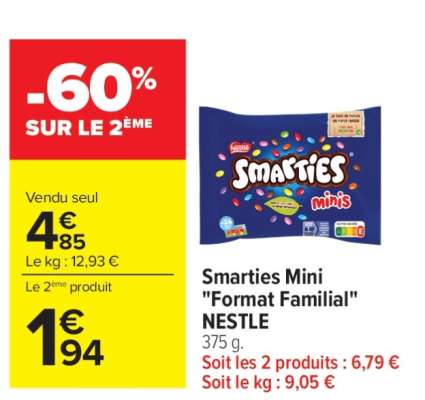 Smarties Mini "Format Familial" NESTLÉ