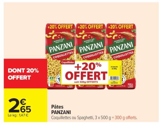 PÂTES "PANZANI"