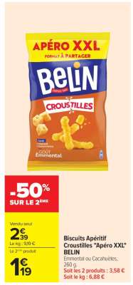 Biscuits Apéritif Croustilles «Apéro XXL»