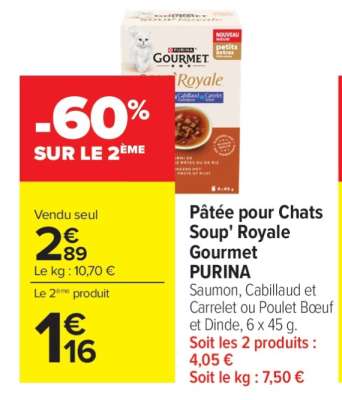 Pâtée pour Chats Soup' Royale Gourmet PURINA