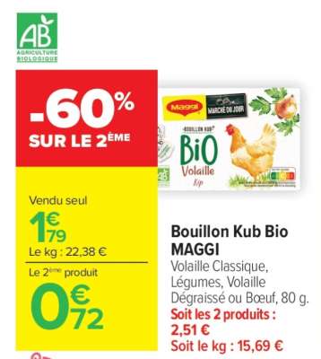 Bouillon Kub Bio 'Maggi'
