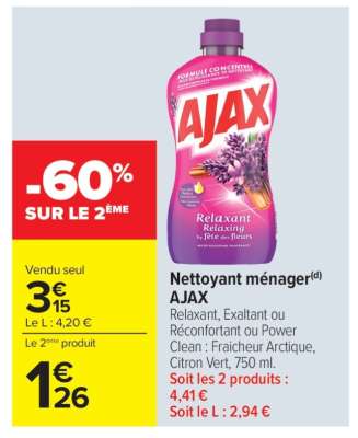 NETTOYANT MENAGER AJAX