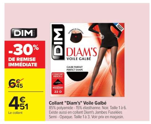 Collant "Diams" Voile Galbé