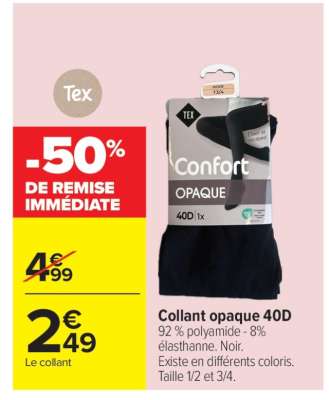 Collant Opaque 40D