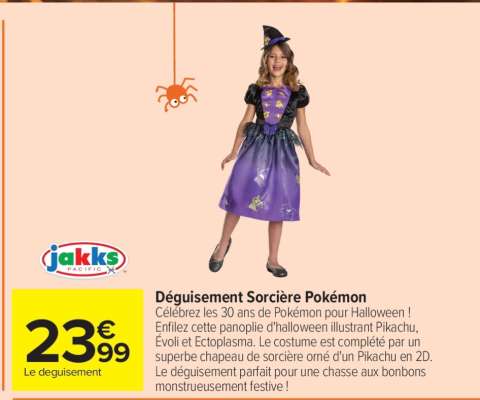 Déguisement Sorcière Pokémon