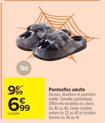 Pantoufles adulte