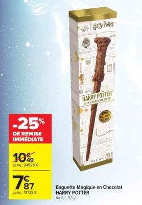 Baguette Magique en Chocolat HARRY POTTER
