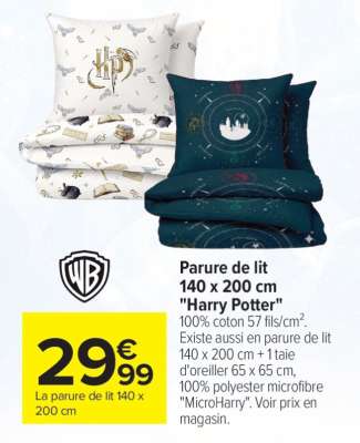 Parure de lit 140 x 200 cm "Harry Potter"