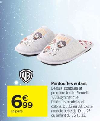 Pantoufles enfant