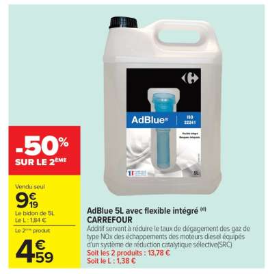 ADBLUE 5L avec flexible intégré