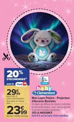 MON LAPIN POLAIRE PROJECTEUR D'AURORES BORÉALES