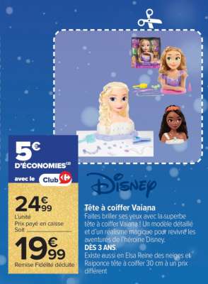 Tête à coiffer Vaiana