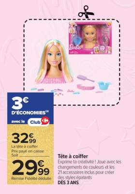 Tête à coiffer