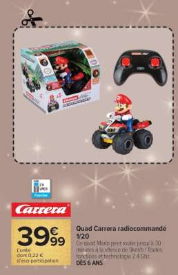 Quad Carrera radiocommandé 1/20