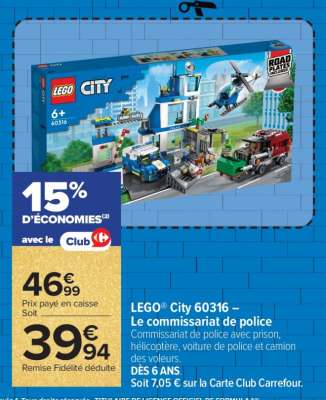 LEGO® City 60316 – Le commissariat de police