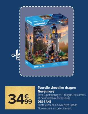 Tourelle chevalier dragon Novelmore