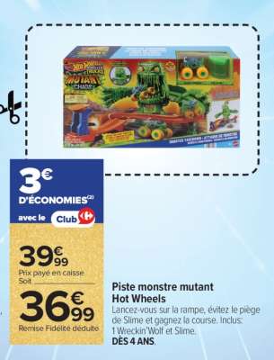 Piste monstre mutant Hot Wheels