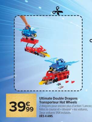 Ultimate Double Dragons Transporteur Hot Wheels
